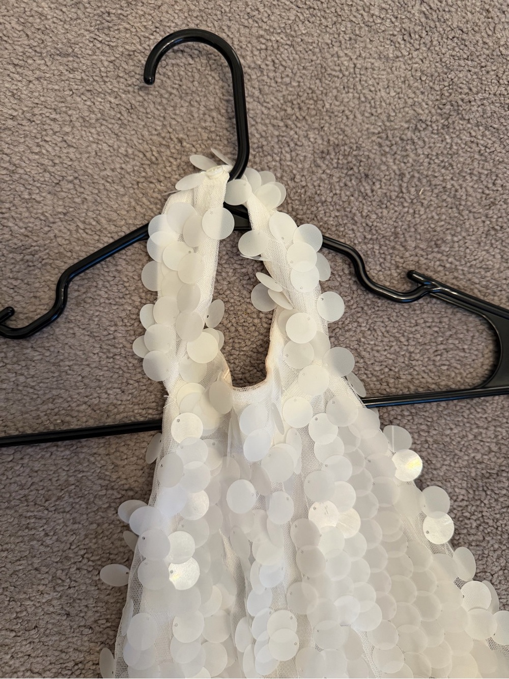 Vera white Payette mini Dress - Picture 3 of 9